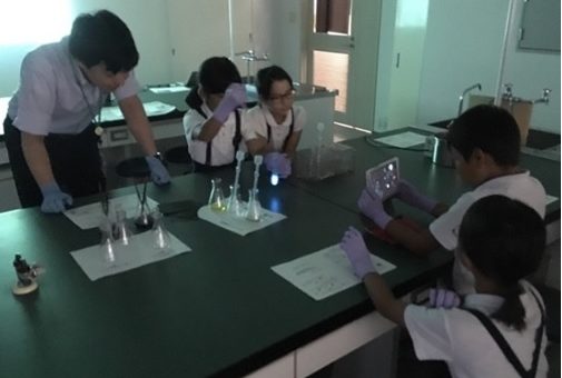 薬学部 福山市立東村小学校との連携理科実験教室 福山大学