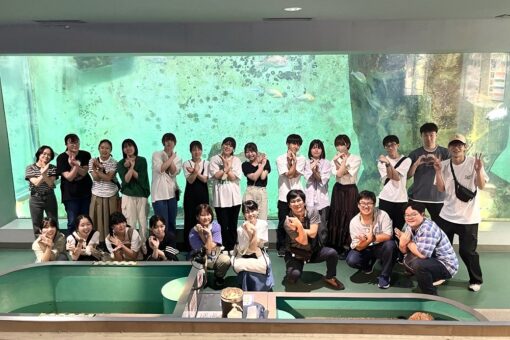 “ゲノムアカデミア” が学祭に向けて因島内海生物資源研究所で合宿を行いました！ 