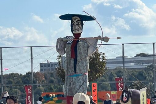 【電気電子工学科】第79回東村町かかし祭りへの出展しました!