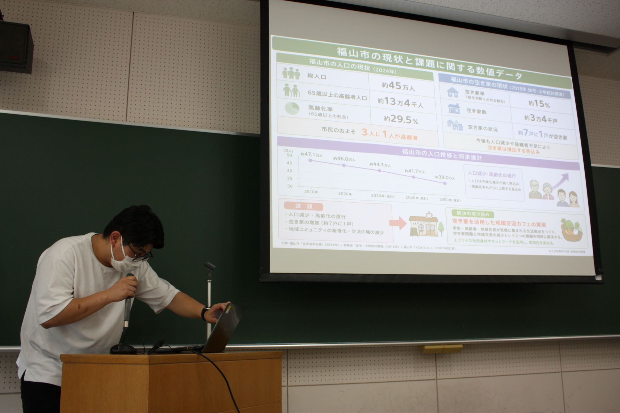 発表は真剣勝負!写真を通じて気合が伝わってきます。