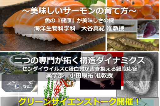 【グリーンサイエンス研究センター】セミナーに加え、トークも始まるよ 